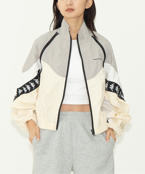 THINGS THAT MATTER（シングス ザット マター）の「× Kappa MULTI COLOR BLOUSON / カッパ  マルチカラーブルゾン（ブルゾン・レディース・ネイビー/イエロー×グレー・FREE）」の14枚目の写真