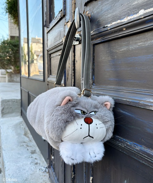 ルシファーショルダーバッグ Disney】シンデレラ/ルシファー/ぬいぐるみショルダーバッグ