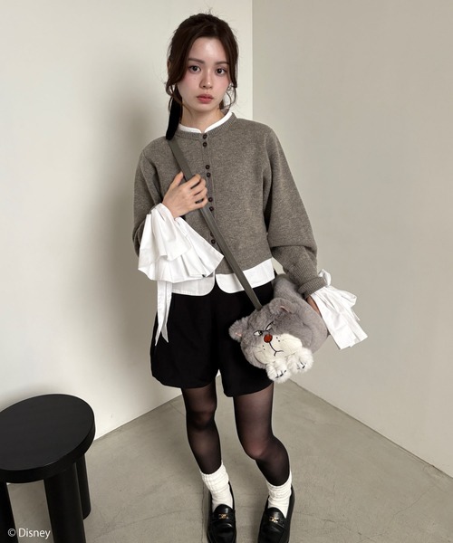 Disney】シンデレラ/ルシファー/ぬいぐるみショルダーバッグ