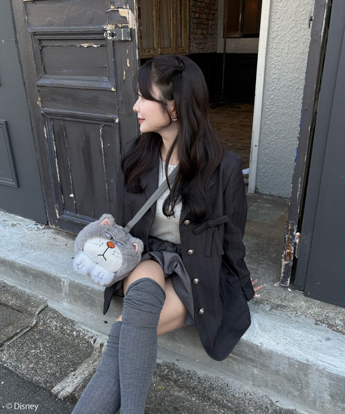 my twilight（マイトワイライト）の「【Disney】シンデレラ/ルシファー/ぬいぐるみショルダーバッグ（ショルダーバッグ・レディース・グレー・FREE）」の6枚目の写真