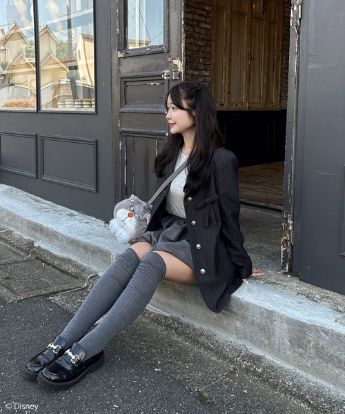 my twilight（マイトワイライト）の「【Disney】シンデレラ/ルシファー/ぬいぐるみショルダーバッグ（ショルダーバッグ・レディース・グレー・FREE）」の7枚目の写真