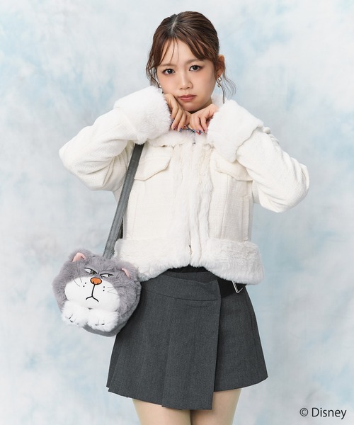 Disney】シンデレラ/ルシファー/ぬいぐるみショルダーバッグ