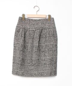 セール】ウール マルチカラーチェック ラップスカート（スカート