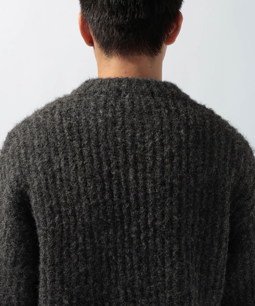 niko and...（ニコアンド）の「両畦クルーネックカーディガン（カーディガン/ボレロ・メンズ・ダークブルー/チャコール・MEDIUM/LARGE）」の13枚目の写真