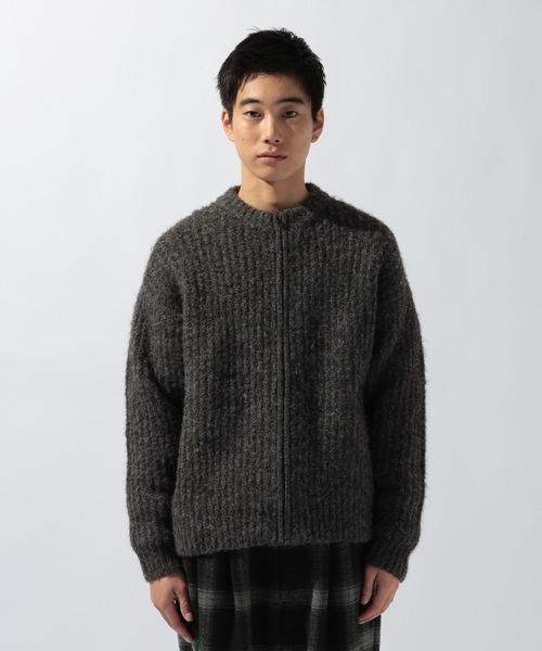 niko and...（ニコアンド）の「両畦クルーネックカーディガン（カーディガン/ボレロ・メンズ・ダークブルー/チャコール・MEDIUM/LARGE）」の9枚目の写真