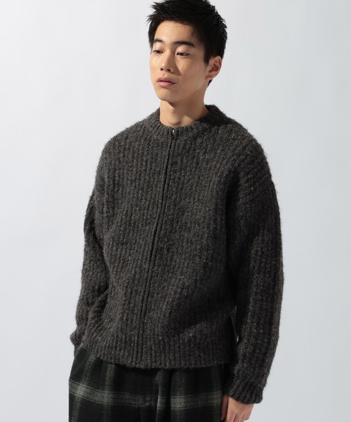 niko and...（ニコアンド）の「両畦クルーネックカーディガン（カーディガン/ボレロ・メンズ・ダークブルー/チャコール・MEDIUM/LARGE）」の5枚目の写真