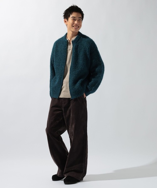 niko and...（ニコアンド）の「両畦クルーネックカーディガン（カーディガン/ボレロ・メンズ・ダークブルー/チャコール・MEDIUM/LARGE）」の7枚目の写真