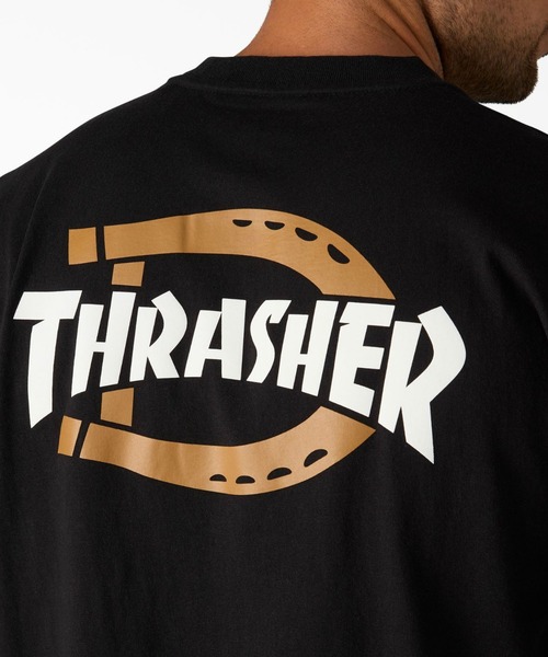 THRASHER（スラッシャー）の「【Dickies x THRASHER(スラッシャー)】Cotton Tee／ロゴTシャツ（Tシャツ/カットソー・メンズ・ホワイト/ブラック・X-LARGE/MEDIUM/LARGE）」の8枚目の写真
