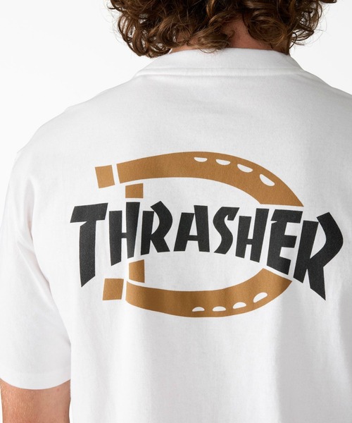 THRASHER（スラッシャー）の「【Dickies x THRASHER(スラッシャー)】Cotton Tee／ロゴTシャツ（Tシャツ/カットソー・メンズ・ホワイト/ブラック・X-LARGE/MEDIUM/LARGE）」の10枚目の写真