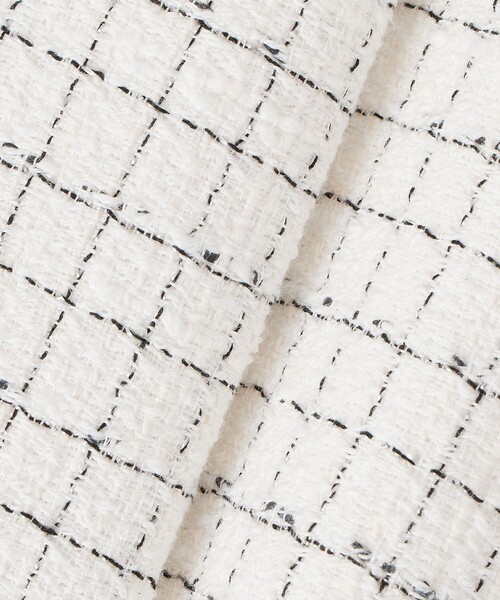 ANAYI（アナイ）の「【Eternal Line 2026】プレイドツイードノーカラー ジャケット（ノーカラージャケット・レディース・ネイビー/ホワイト・34/36/38）」の21枚目の写真