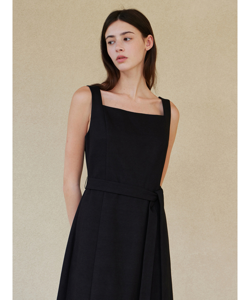 STEP AROUND(ステップアラウンド)の「Square neck sleevless onepiece_BLACK(ワンピース・レディース・その他・MEDIUM/SMALL)」の4枚目の写真