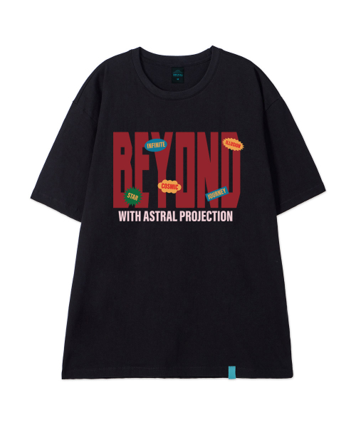 ASTRAL PROJECTION（アストラルプロジェクション）の「[ビヨンドウィズアストラル]コットンルーズフィット半袖Tシャツ_ブラック（Tシャツ/カットソー・メンズ・その他・LARGE/MEDIUM/X-LARGE/XX-LARGE）」の3枚目の写真