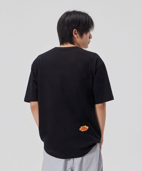 ASTRAL PROJECTION（アストラルプロジェクション）の「[ビヨンドウィズアストラル]コットンルーズフィット半袖Tシャツ_ブラック（Tシャツ/カットソー・メンズ・その他・LARGE/MEDIUM/X-LARGE/XX-LARGE）」の4枚目の写真