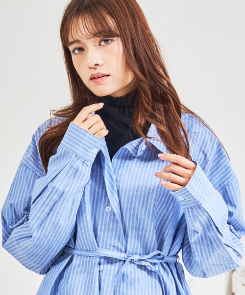 MISCH MASCH(ミッシュマッシュ)の「ZOZO限定 シアーハイネックプルオーバー(Tシャツ/カットソー・レディース・ブラック/グレー/ホワイト・フリ-)」の2枚目の写真