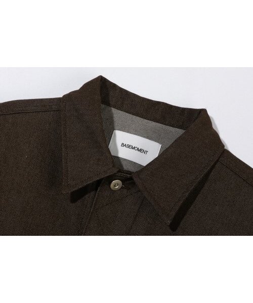 BASEMOMENT(ベースモーメント)の「ノンフェイドクロップデニムジャケットブラウン(デニムジャケット・メンズ・その他・LARGE/MEDIUM)」の4枚目の写真