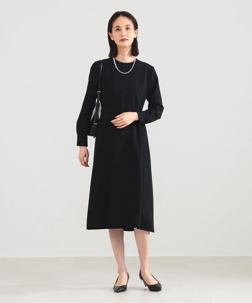 セレモニー・フォーマル】トリアセ ベルテッド ワンピース（ワンピース