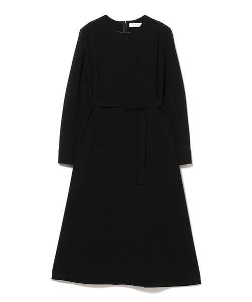 Demi-Luxe BEAMS（デミルクス ビームス）の「【オフィスカジュアル・セレモニー】トリアセ ベルテッド ワンピース（ワンピース・レディース・ブラック/ネイビー・36/38/40）」の14枚目の写真