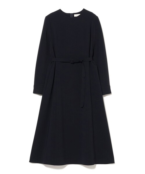 Demi-Luxe BEAMS（デミルクス ビームス）の「【オフィスカジュアル・セレモニー】トリアセ ベルテッド ワンピース（ワンピース・レディース・ブラック/ネイビー・36/38/40）」の11枚目の写真