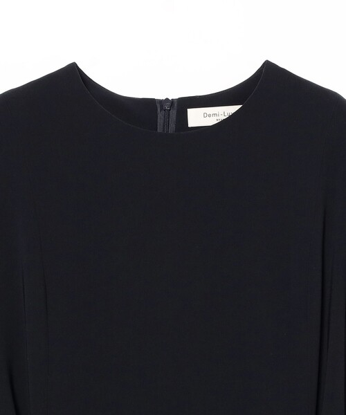 Demi-Luxe BEAMS（デミルクス ビームス）の「【オフィスカジュアル・セレモニー】トリアセ ベルテッド ワンピース（ワンピース・レディース・ブラック/ネイビー・36/38/40）」の10枚目の写真