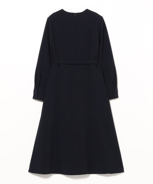 Demi-Luxe BEAMS（デミルクス ビームス）の「【オフィスカジュアル・セレモニー】トリアセ ベルテッド ワンピース（ワンピース・レディース・ブラック/ネイビー・36/38/40）」の7枚目の写真
