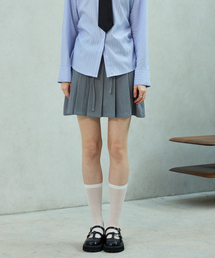 DOROTHY PLEATS SKIRT PANTS / GRAY