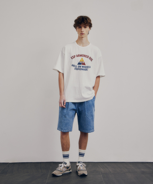 ESPIONAGE（エスピオナジ）の「Double Pleats Denim Shorts Light Indigo（その他パンツ・レディース・その他・LARGE/X-LARGE/MEDIUM）」の11枚目の写真