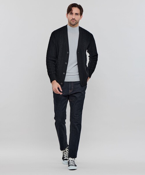 MACKINTOSH LONDON（マッキントッシュ ロンドン）の「アランニットカーディガン（カーディガン/ボレロ・メンズ・ブラック/グリーン系その他3・M/L）」の11枚目の写真