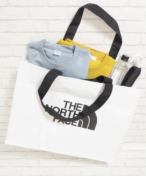 THE NORTH FACE（ザノースフェイス）の「【THE NORTH FACE/ザノースフェイス】ショッパーバッグL(SHOPPER　BAG　L）（エコバッグ/サブバッグ・レディース・ホワイト・ONESIZE）」の6枚目の写真