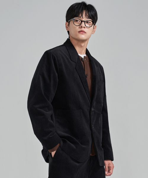 PRAIRIE GINZA(プレリーギンザ)の「コーデュロイブレザー (ブラック)(テーラードジャケット・メンズ・その他・SMALL/MEDIUM/LARGE)」の2枚目の写真