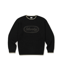 [Mmlg] MIX PULLOVER KNIT (BLACK)