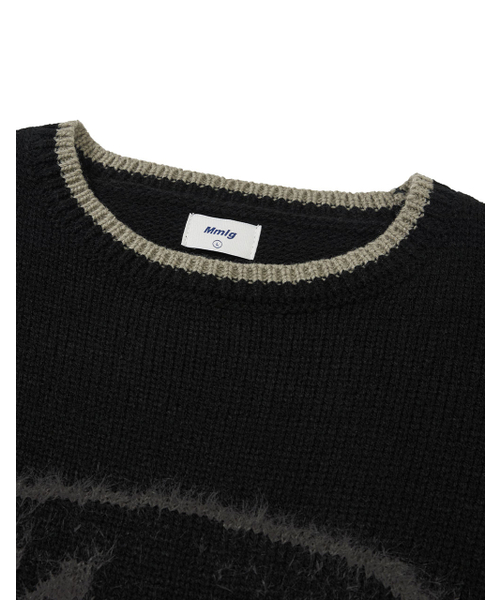MMLG（エムエムエルジー）の「[Mmlg] MIX PULLOVER KNIT (BLACK)（ニット/セーター・レディース・その他・SMALL/MEDIUM/LARGE/X-LARGE）」の3枚目の写真
