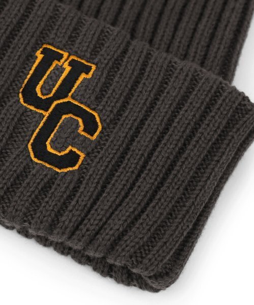 UNDERCONTROL(アンダーコントロール)の「四季用薄手ロングビーニーコットンニット男女共用ロゴビーニーハットBEANIE / SPORTS CREW / D CHARCOAL(ニットキャップ/ビーニー・メンズ・その他・FREE)」の5枚目の写真