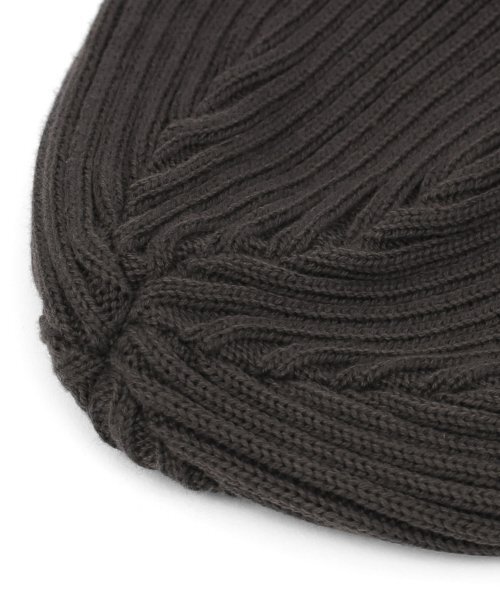 UNDERCONTROL(アンダーコントロール)の「四季用薄手ロングビーニーコットンニット男女共用ロゴビーニーハットBEANIE / SPORTS CREW / D CHARCOAL(ニットキャップ/ビーニー・メンズ・その他・FREE)」の4枚目の写真