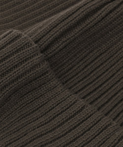 UNDERCONTROL(アンダーコントロール)の「四季用薄手ロングビーニーコットンニット男女共用ロゴビーニーハットBEANIE / SPORTS CREW / D CHARCOAL(ニットキャップ/ビーニー・メンズ・その他・FREE)」の3枚目の写真