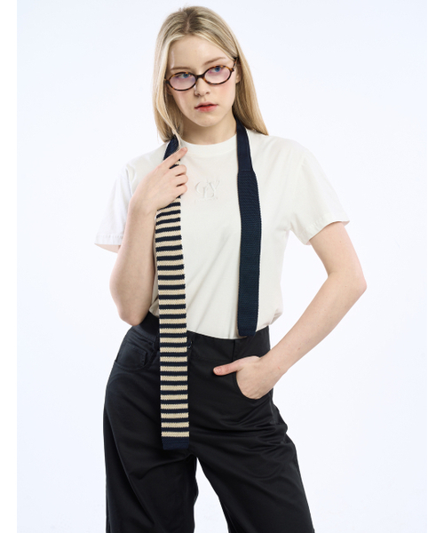 CLEVER FIELD(クレバーフィールド)の「CLV刺繍ベーシック半袖Tシャツ_ホワイト(Tシャツ/カットソー・レディース・その他・MEDIUM/SMALL)」の3枚目の写真