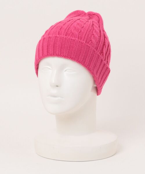 newhattan(ニューハッタン)の「《PH3》《newhattan/ニューハッタン》100% Acrylic Knit Hats with Cuff 3024(ニットキャップ/ビーニー・メンズ・ピンク系その他/ホワイト/パープル/ネイビー/レッド・FREE)」の4枚目の写真