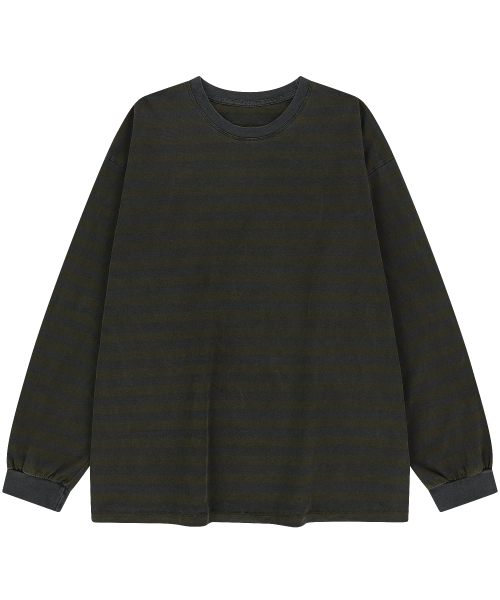ENDOOR(エンドア)の「Vintage stripe long sleeve (yellow shtipe)(シャツ/ブラウス・メンズ・イエロー・1/2)」の1枚目の写真