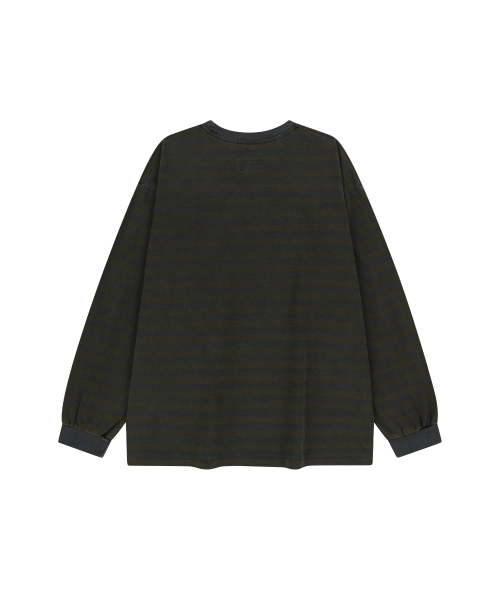 ENDOOR(エンドア)の「Vintage stripe long sleeve (yellow shtipe)(シャツ/ブラウス・メンズ・イエロー・1/2)」の2枚目の写真