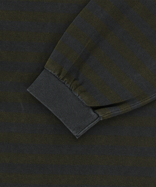 ENDOOR(エンドア)の「Vintage stripe long sleeve (yellow shtipe)(シャツ/ブラウス・メンズ・イエロー・1/2)」の4枚目の写真