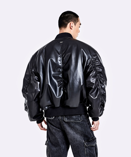 51%（フィフティーワンパーセント）の「レザー トング MA-1 - ブラック（ライダースジャケット・メンズ・その他・LARGE/MEDIUM）」の8枚目の写真