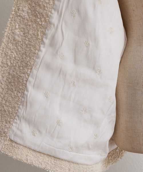 アソート ツイードノーカラージャケット（ノーカラージャケット