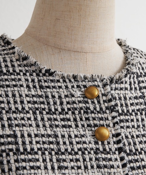 PUAL CE CIN（ピュアルセシン）の「アソート ツイードノーカラー