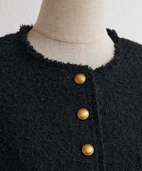 PUAL CE CIN（ピュアルセシン）の「アソート ツイードノーカラー