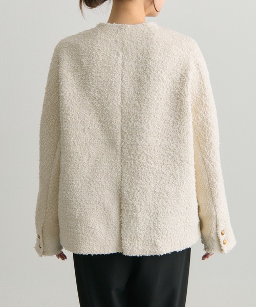 アソート ツイードノーカラージャケット（ノーカラージャケット
