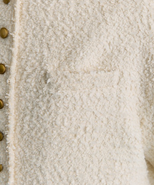 アソート ツイードノーカラージャケット（ノーカラージャケット