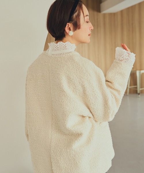 アソート ツイードノーカラージャケット（ノーカラージャケット