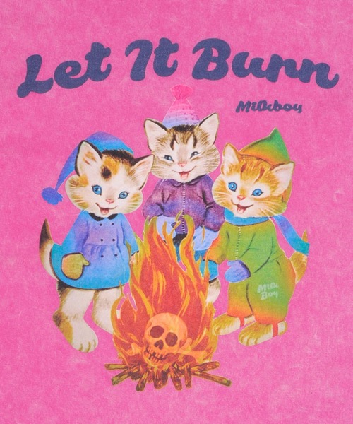 MILKBOY（ミルクボーイ）の「LET IT BURN Tシャツ（Tシャツ/カットソー・レディース・C/B/A・L/M）」の11枚目の写真