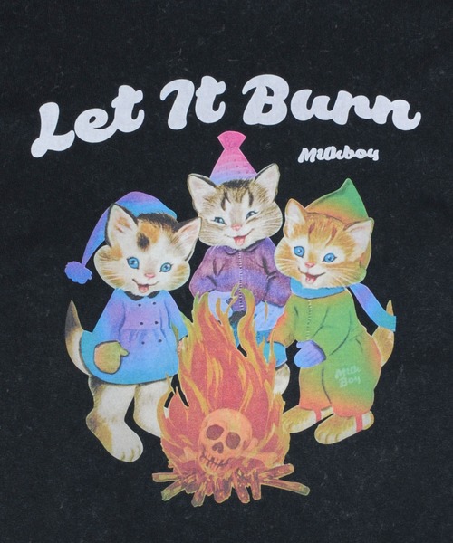 MILKBOY（ミルクボーイ）の「LET IT BURN Tシャツ（Tシャツ/カットソー・レディース・C/B/A・L/M）」の12枚目の写真