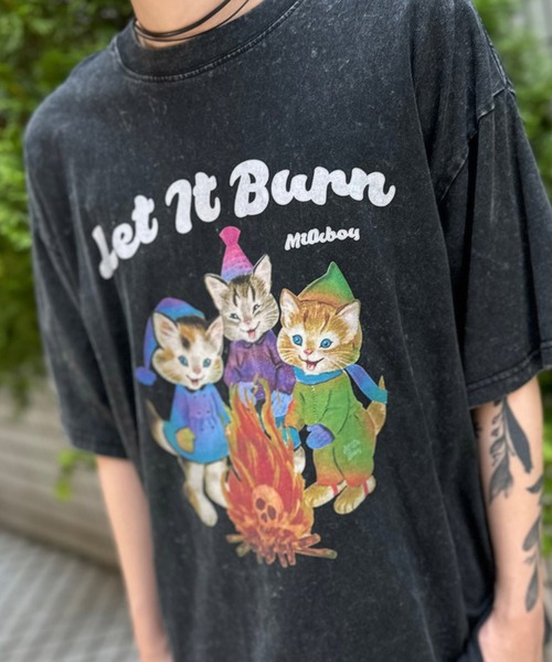 MILKBOY（ミルクボーイ）の「LET IT BURN Tシャツ（Tシャツ/カットソー・レディース・C/B/A・L/M）」の13枚目の写真