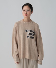 LEPSIM | 7ゲージ畔編みロゴプルオーバー 611352(ニット/セーター)